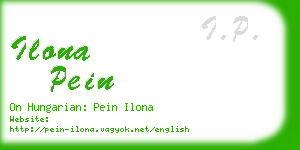 ilona pein business card